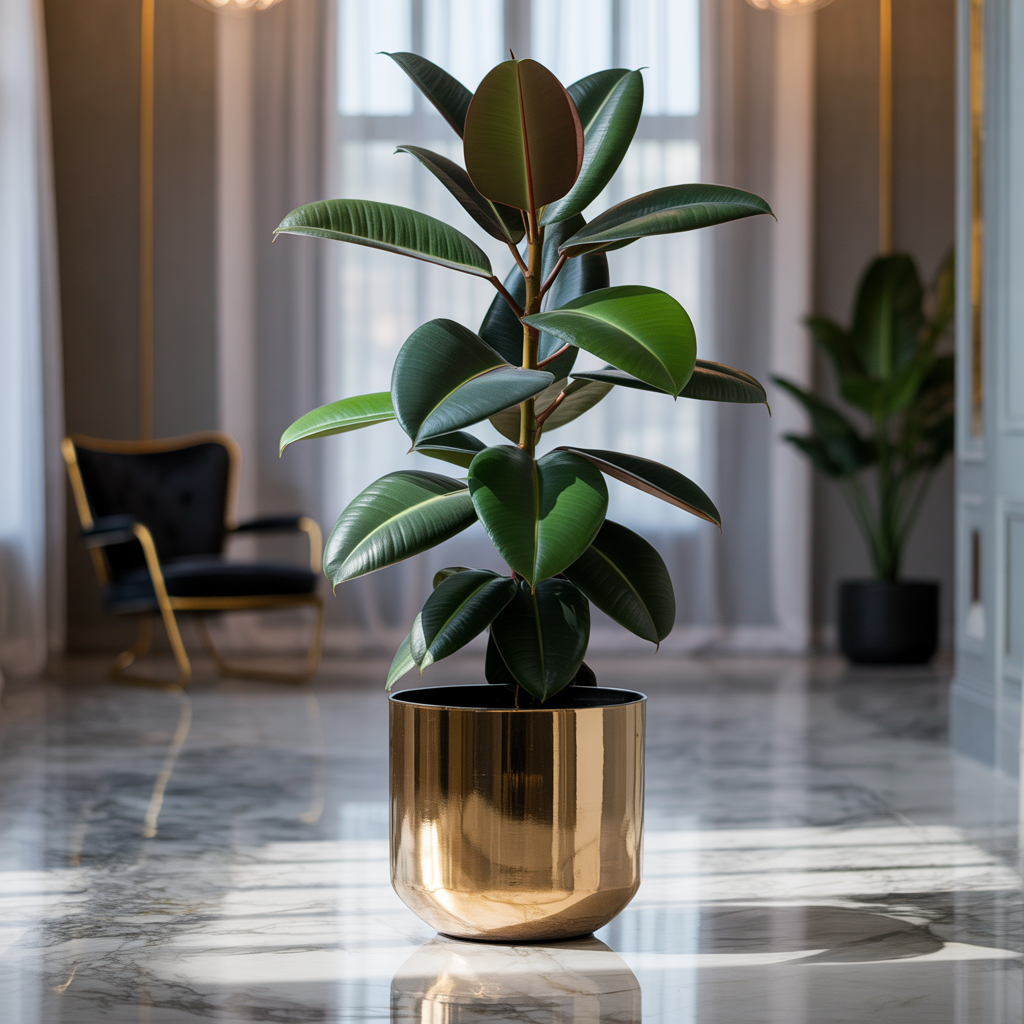 Rubber Plant – Rich foliage, deep roots