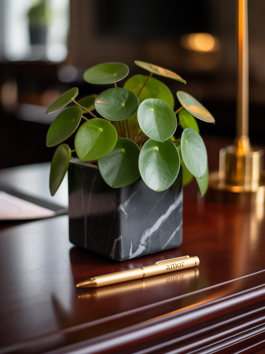 Pilea Peperomioides – Coin-shaped leaves = money & luck